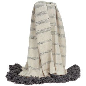 Parkland Collection Seema Transitional Handloomed 52" x 67" Cotton Throw Blanket